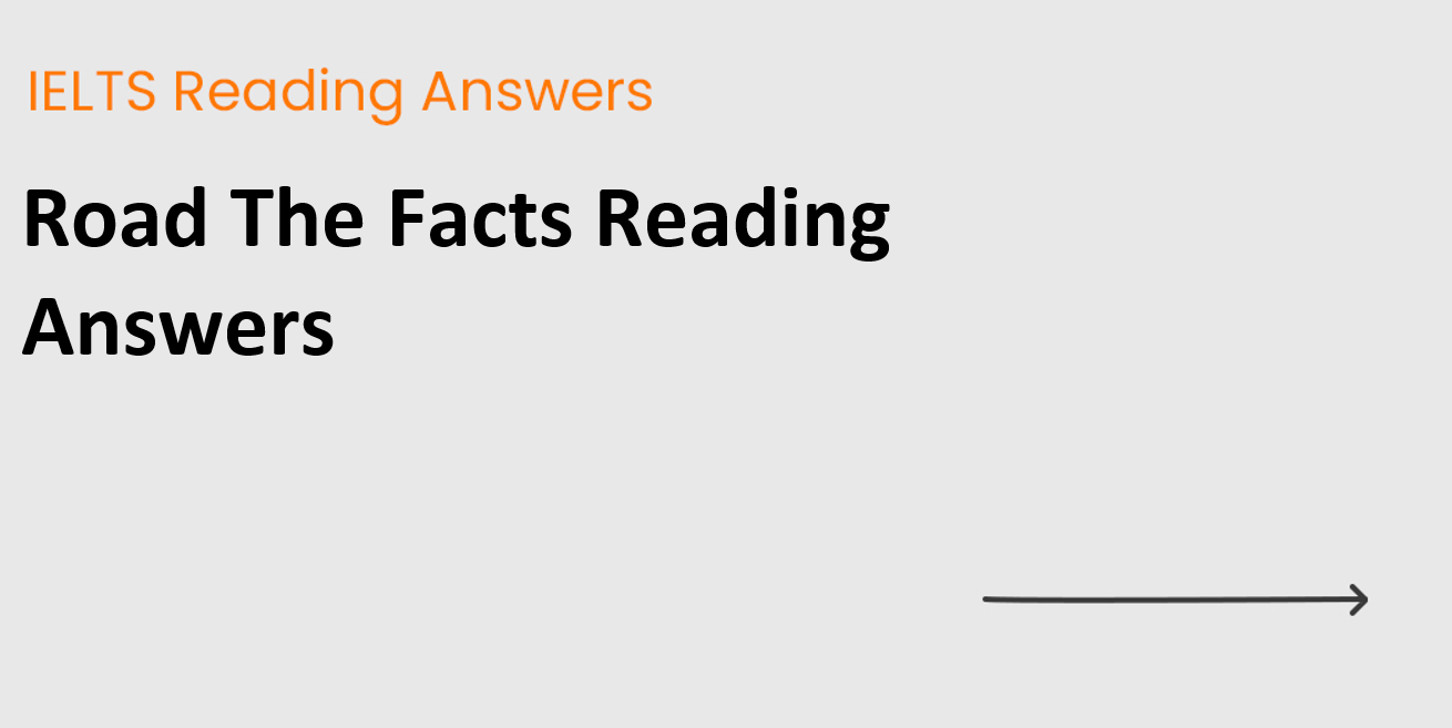 Road The Facts Reading Answers